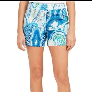 J. McLaughlin Cannes Moroccan Silk Shorts